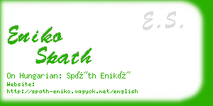 eniko spath business card